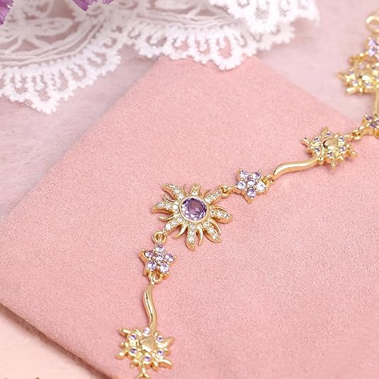 Gold silver sun link bracelet